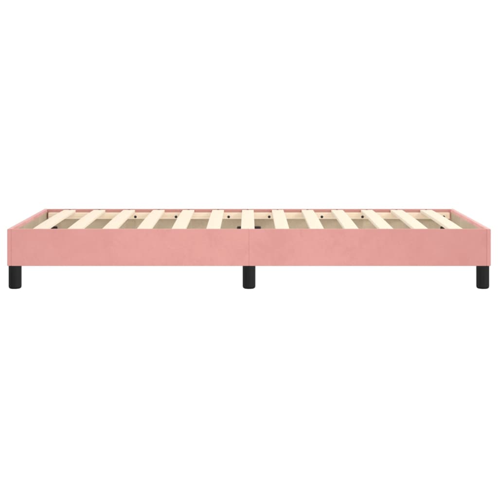 vidaXL Okvir za krevet ružičasti 100x200 cm baršunasti
