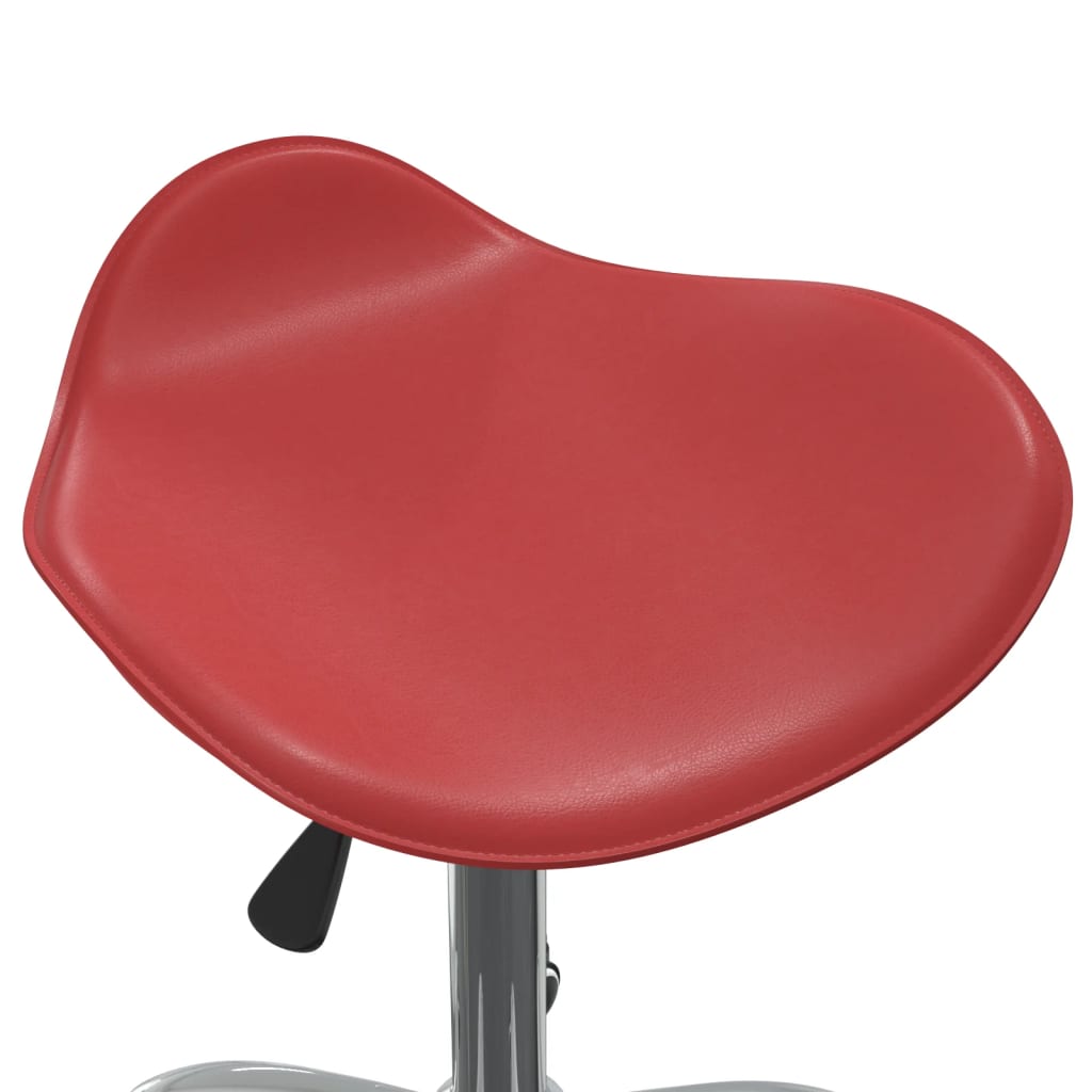 vidaXL Okretne blagovaonske stolice od umjetne kože 2 kom boja vina