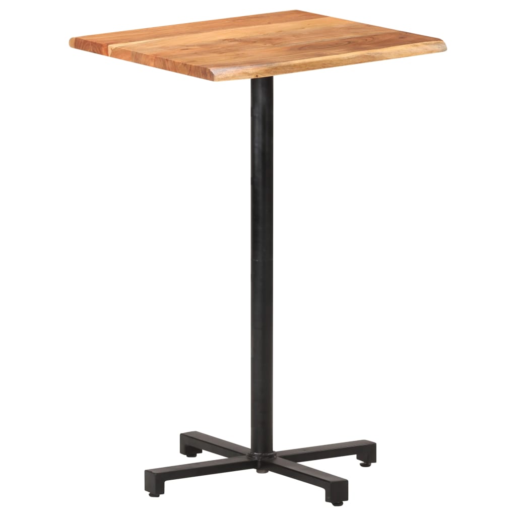 vidaXL Barski stol sa živim rubovima 50x50x110 cm masivno drvo bagrema