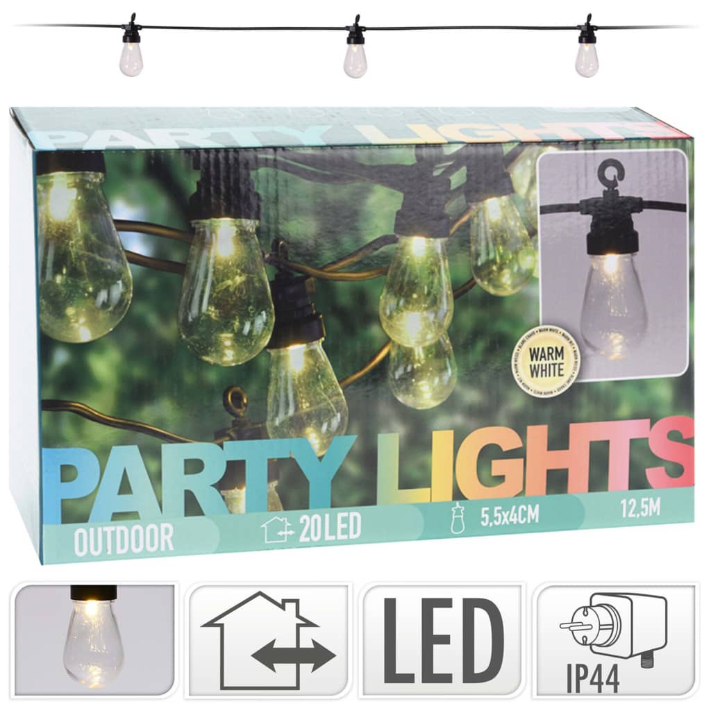 ProGarden set LED rasvjete za zabave 20 lampica 4,5 V