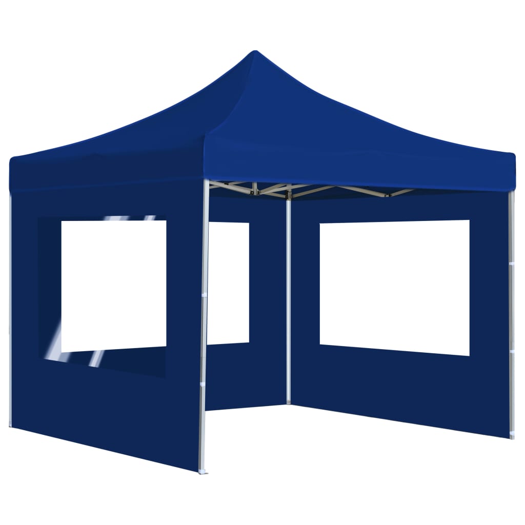 vidaXL Sklopivi šator za zabave sa zidovima aluminijski 2 x 2 m plavi