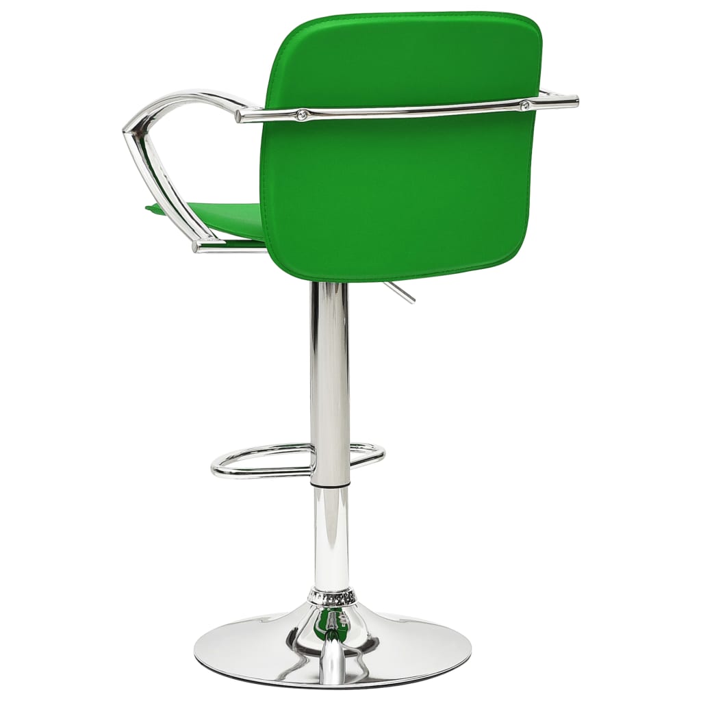 vidaXL Barski stolci 2 kom od umjetne kože zeleni