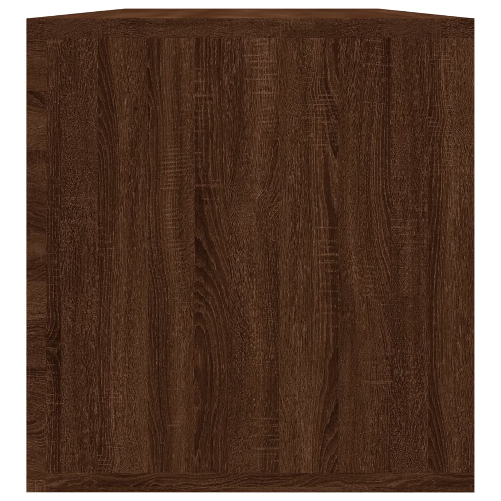 vidaXL Kutija za pohranu vinilnih ploča smeđa 71 x 34 x 36 cm drvena