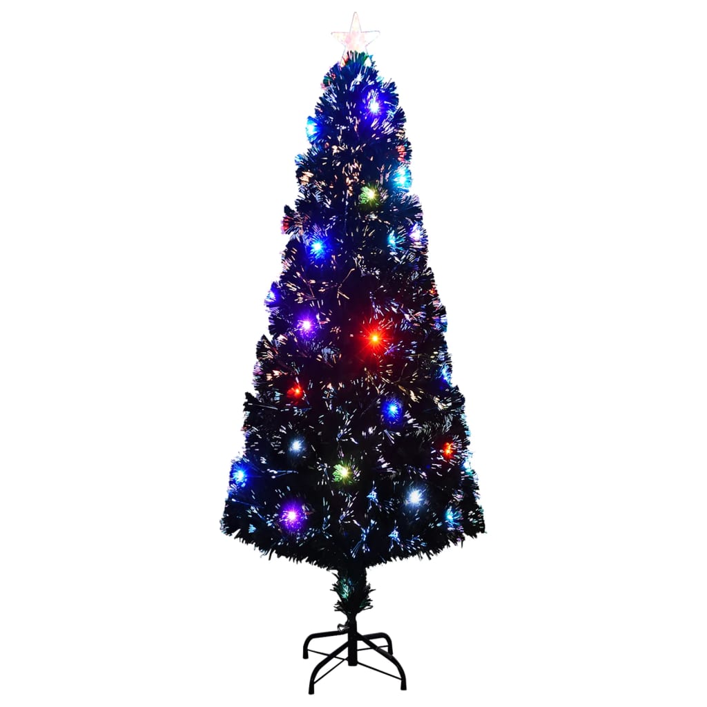 vidaXL Osvijetljeno božićno drvce sa stalkom 240 cm optička vlakna