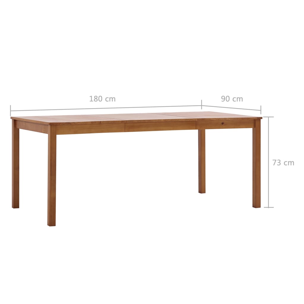 vidaXL Blagavaonski stol boja meda 180 x 90 x 73 cm od borovine