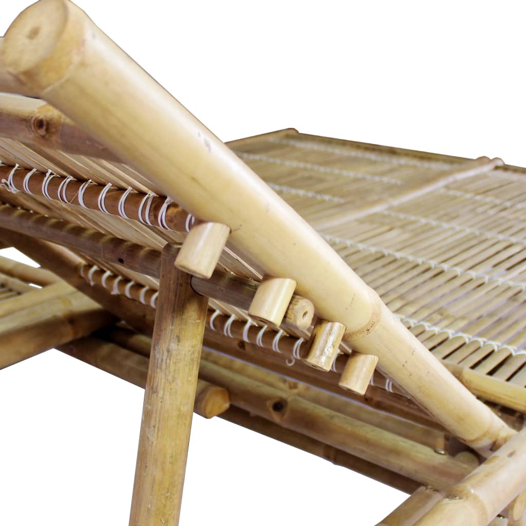vidaXL Dupla ležaljka za sunčanje od bambusa