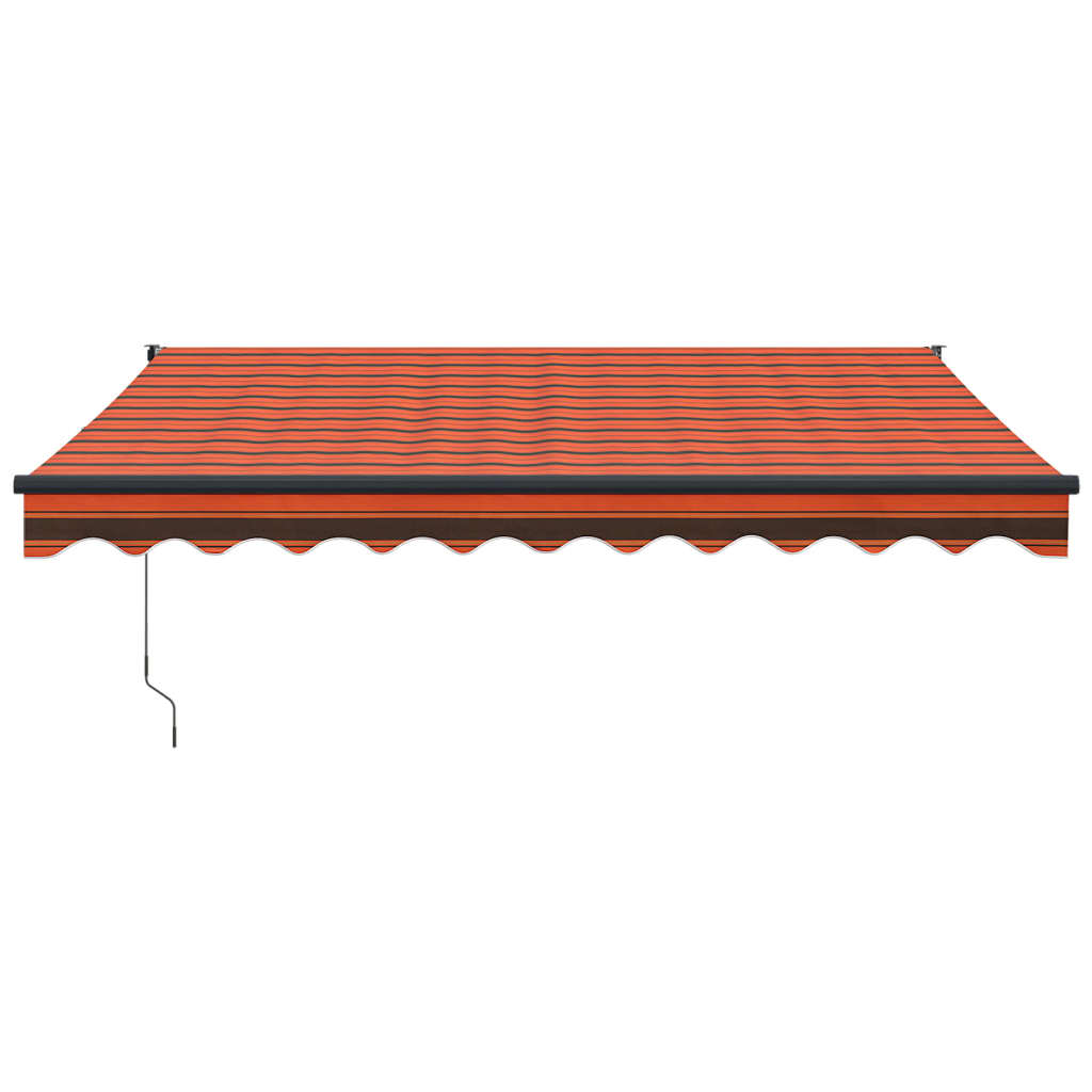 vidaXL Automatska tenda na uvlačenje narančasto-smeđa 3 x 2,5 m