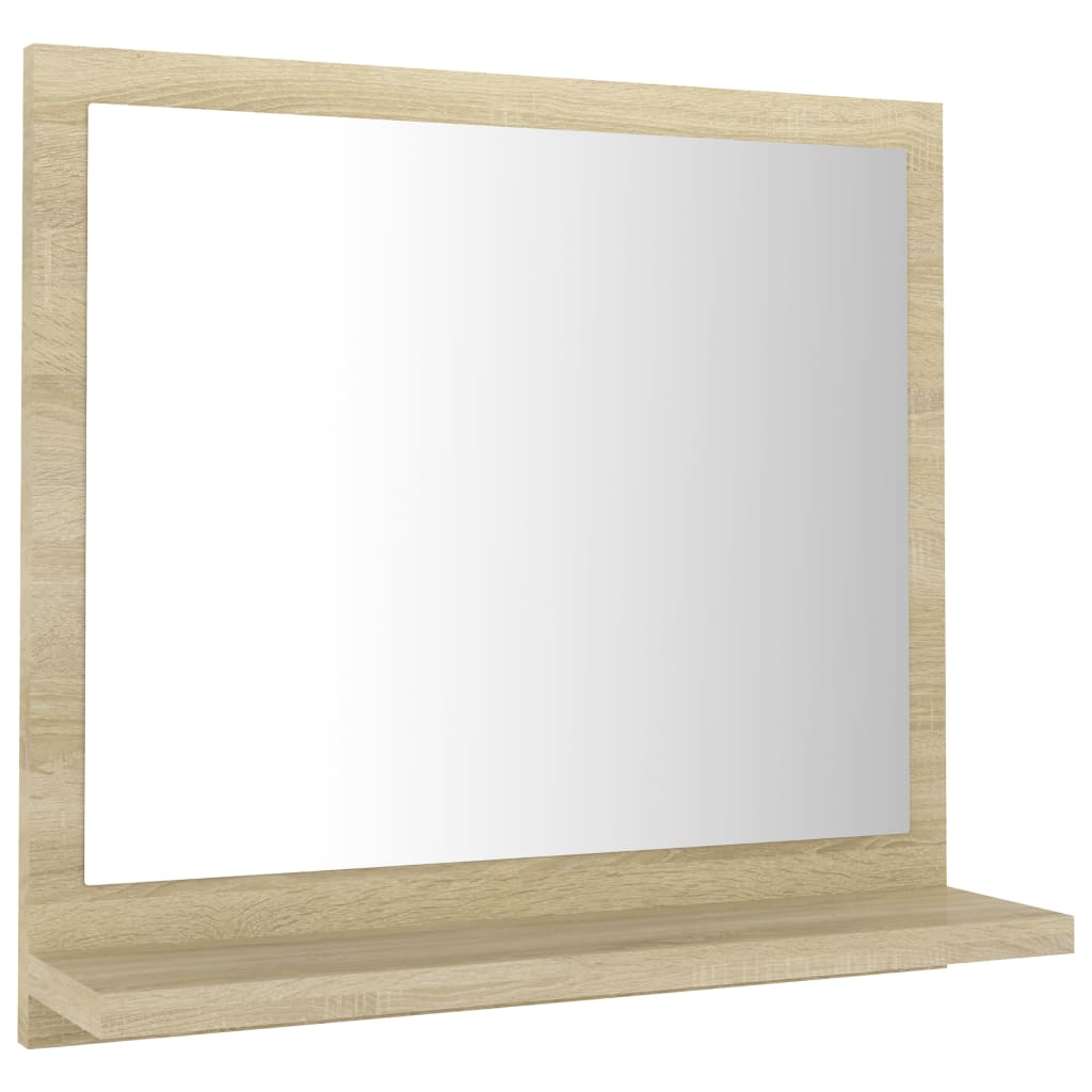 vidaXL Kupaonsko ogledalo boja hrasta 40x10,5x37 cm konstruirano drvo