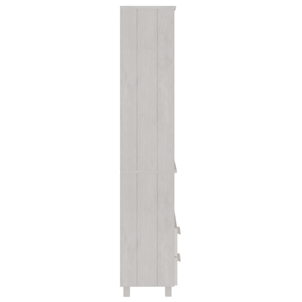 vidaXL Visoka komoda HAMAR bijela 60 x 35 x 180 cm od masivne borovine