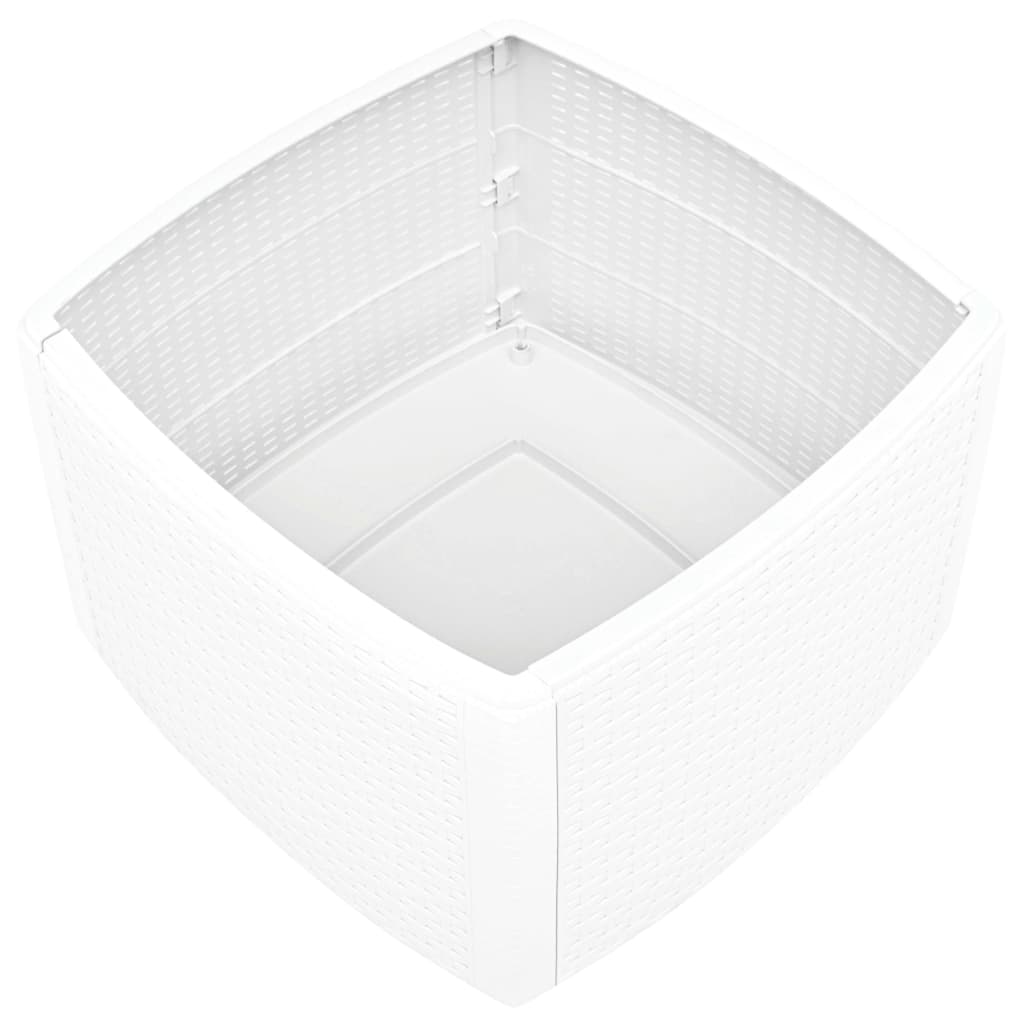 vidaXL Bočni stol bijeli 54 x 54 x 36,5 cm plastični