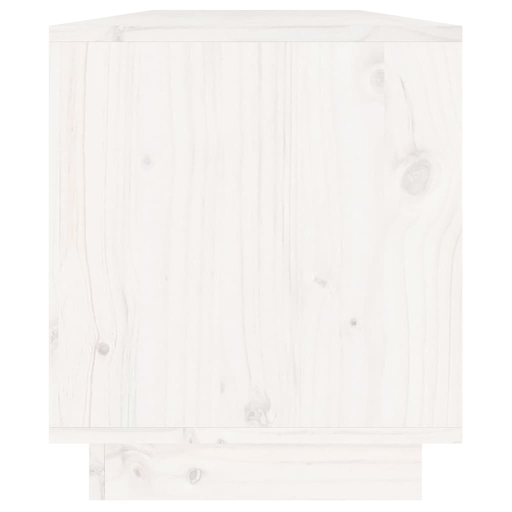 vidaXL TV ormarić bijeli 110,5 x 34 x 40 cm od masivne borovine