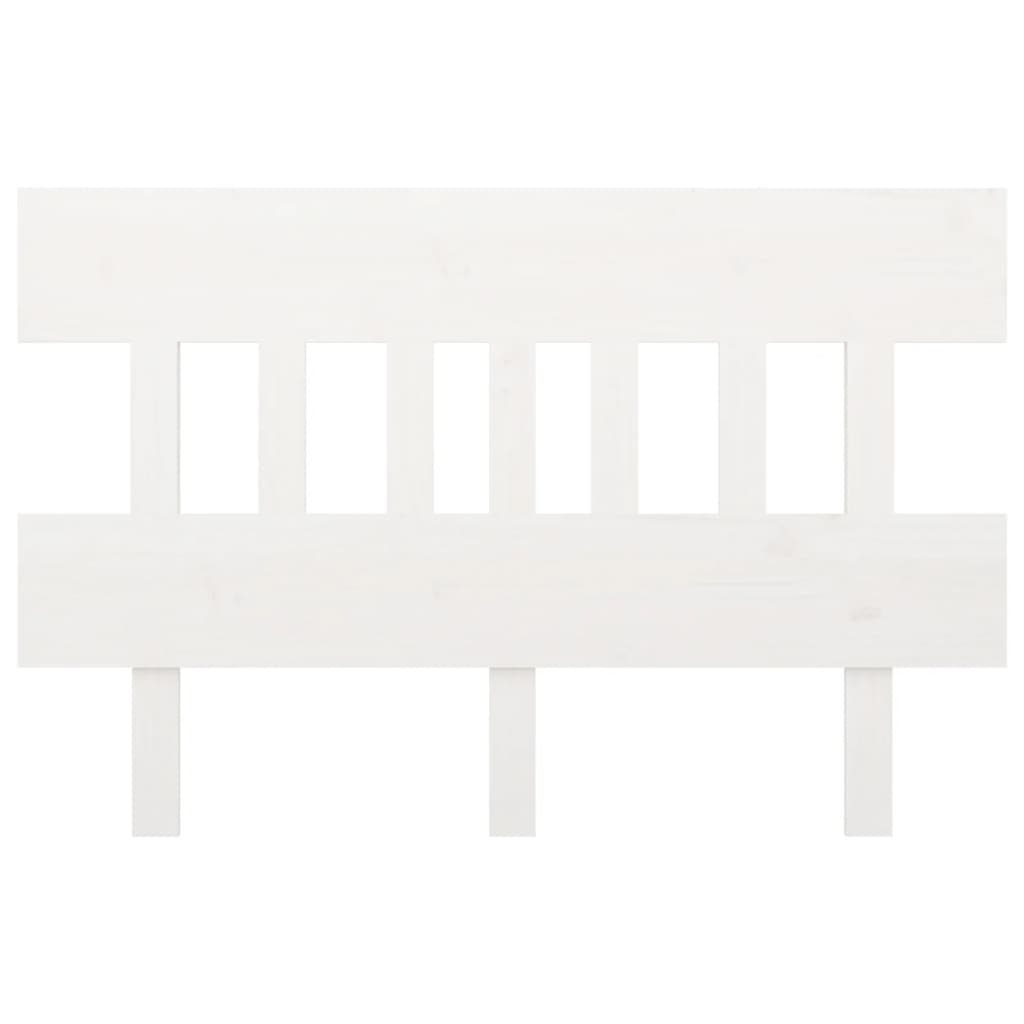 vidaXL Uzglavlje za krevet bijelo 143,5x3x81 cm od masivne borovine