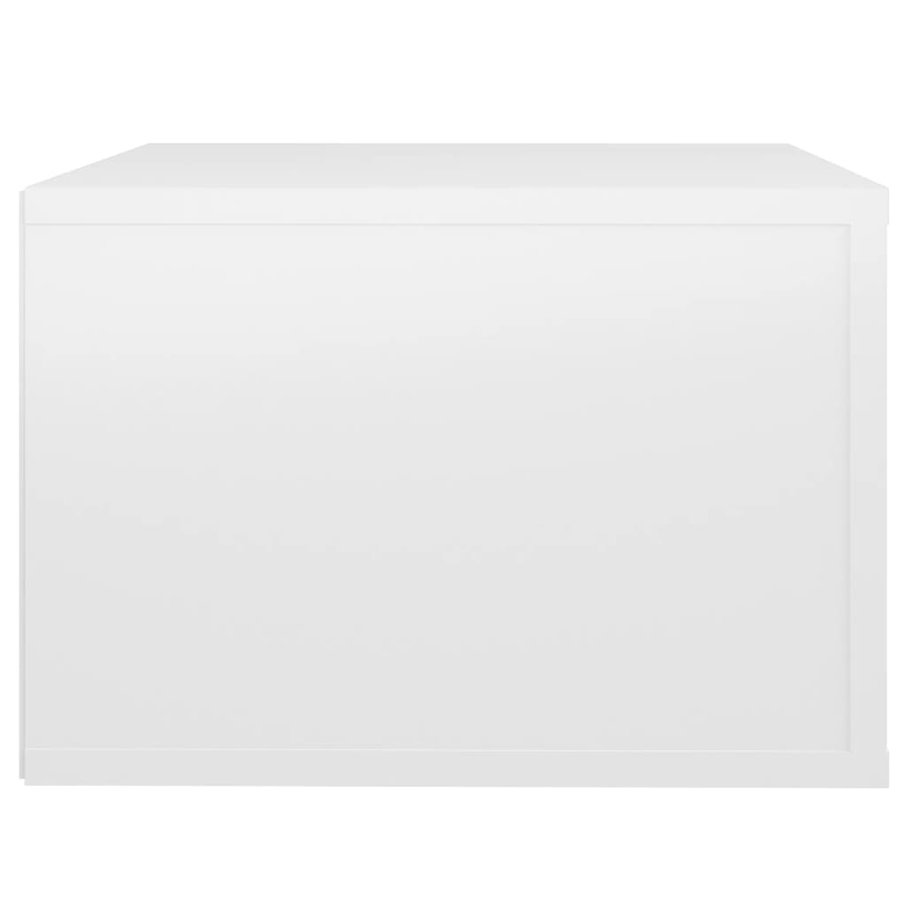 vidaXL Zidni noćni ormarić bijeli visokog sjaja 50x36x25 cm