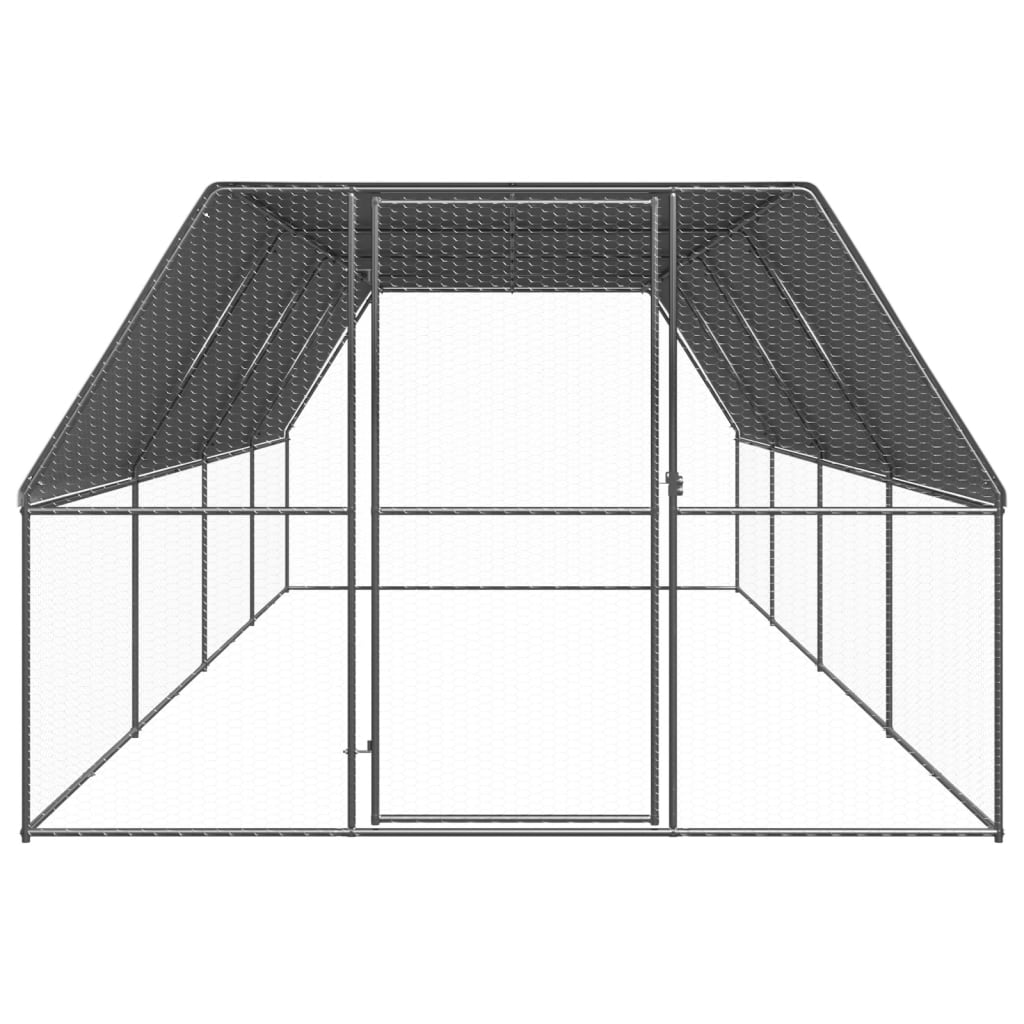vidaXL Vanjski kavez za kokoši 3 x 8 x 2 m od pocinčanog čelika