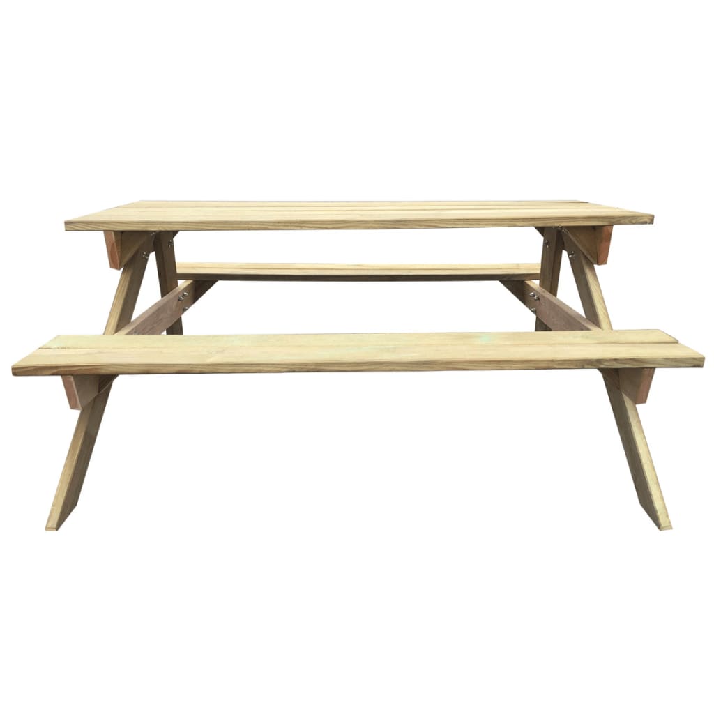 vidaXL Stol za piknik 150 x 135 x 71,5 cm drveni