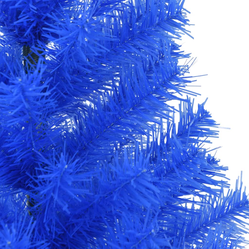 vidaXL Umjetno božićno drvce sa stalkom plavo 150 cm PVC