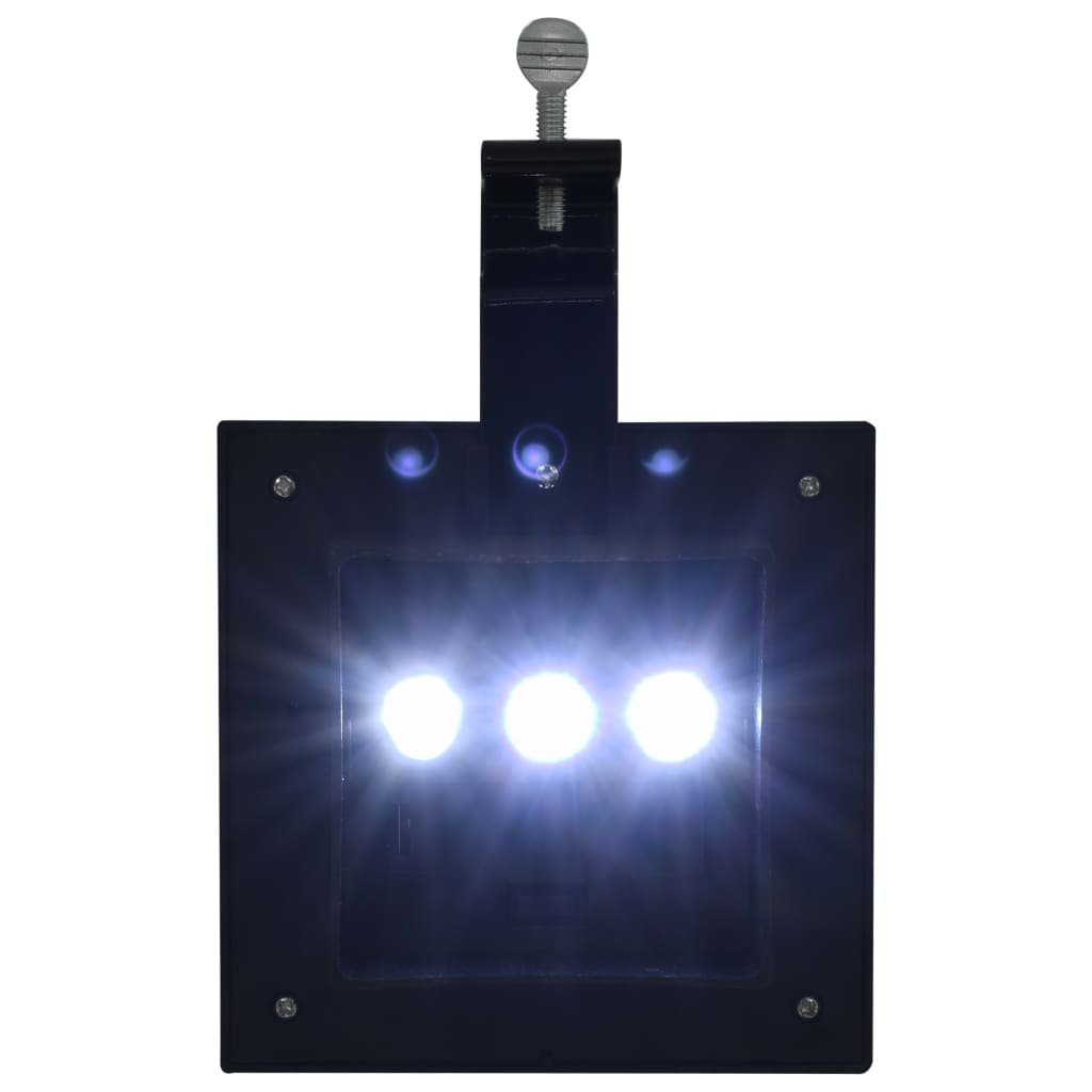 vidaXL Vanjske solarne svjetiljke 6 kom LED četvrtaste 12 cm crne