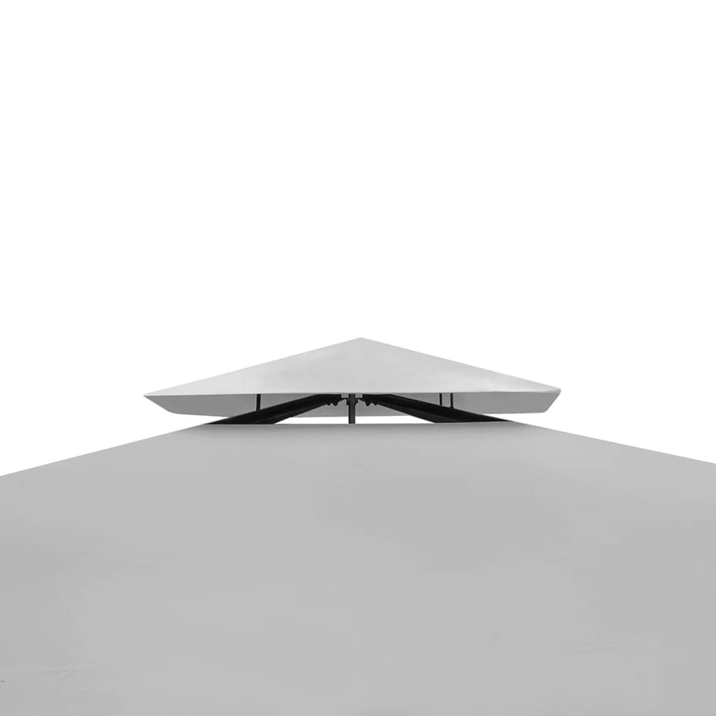 vidaXL Sjenica s krovom 3 x 3 m krem bijela