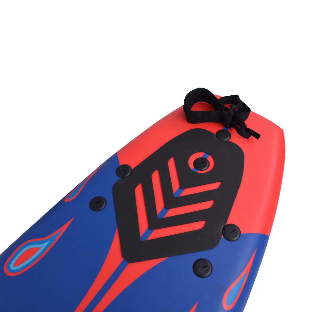 vidaXL Daska za surfanje plavo-crvena 170 cm