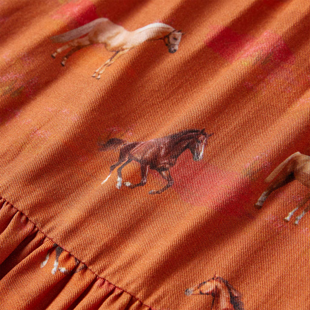 Dječja haljina boja konjaka 92