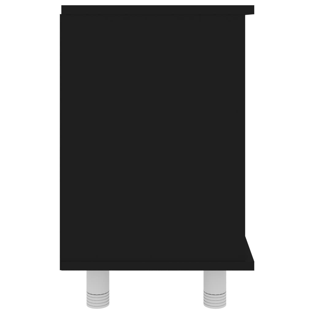 vidaXL Kupaonski ormarić crni 60 x 32 x 53,5 cm od konstruiranog drva