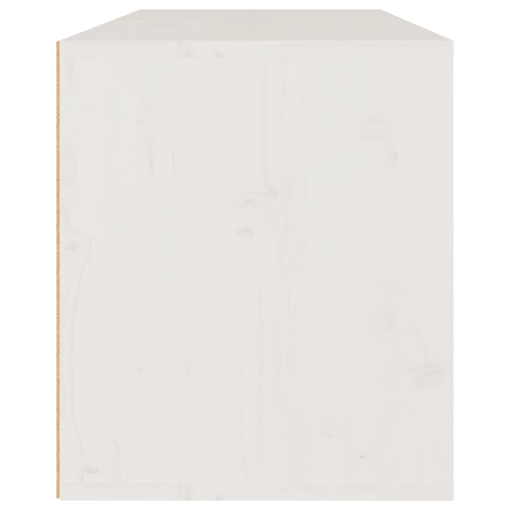 vidaXL Zidni ormarić bijeli 80 x 30 x 35 cm od masivne borovine