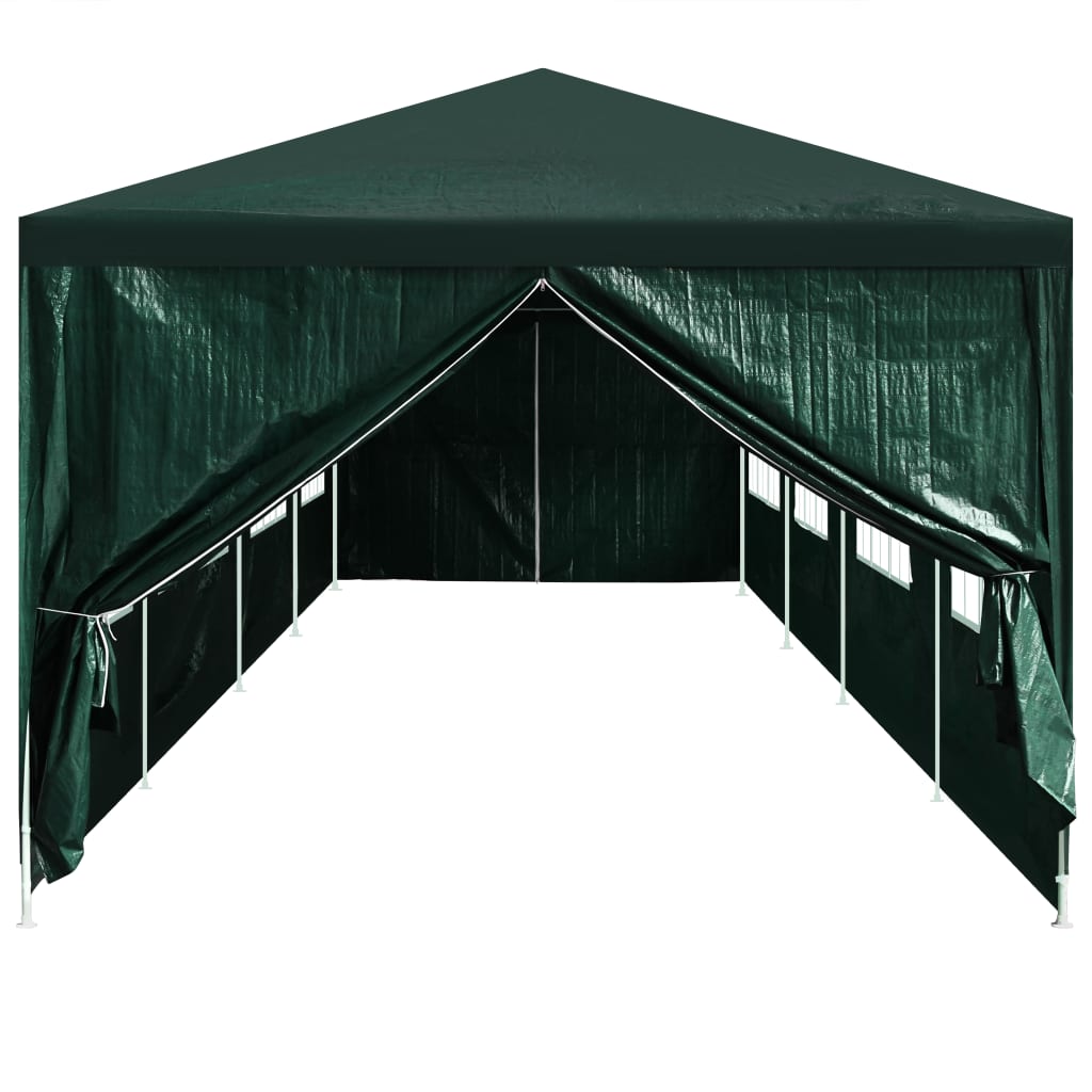 vidaXL Vrata za šator za zabave s patentnim zatvaračem 2 kom zelena