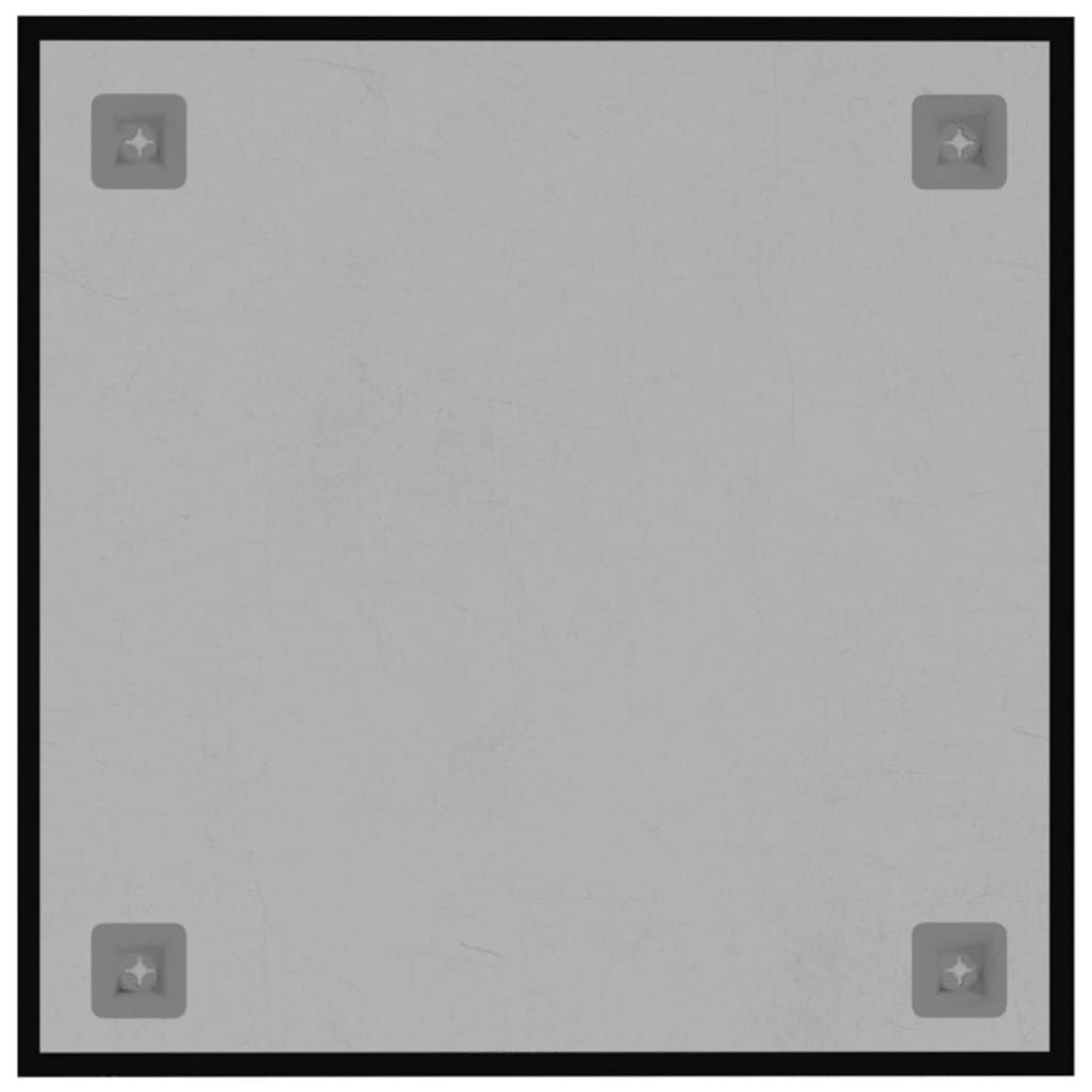 vidaXL Zidna magnetna ploča crna 40 x 40 cm  od kaljenog stakla