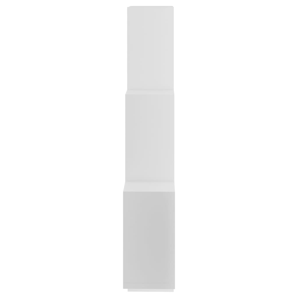 vidaXL Kockaste zidne police bijele 78 x 15 x 93 cm konstruirano drvo