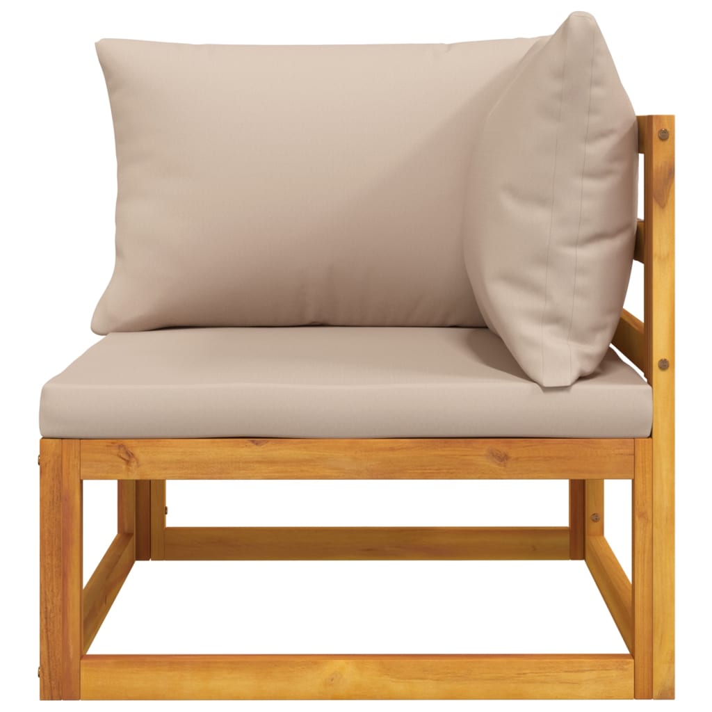 vidaXL 2-dijelni set vrtnih sofa s jastucima masivno bagremovo drvo