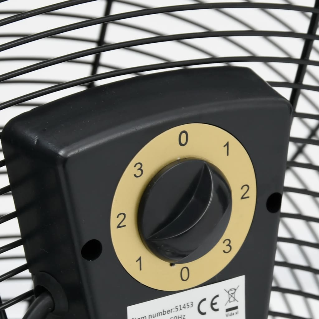 vidaXL Industrijski ventilator s bubnjem 60 cm 180 W crni