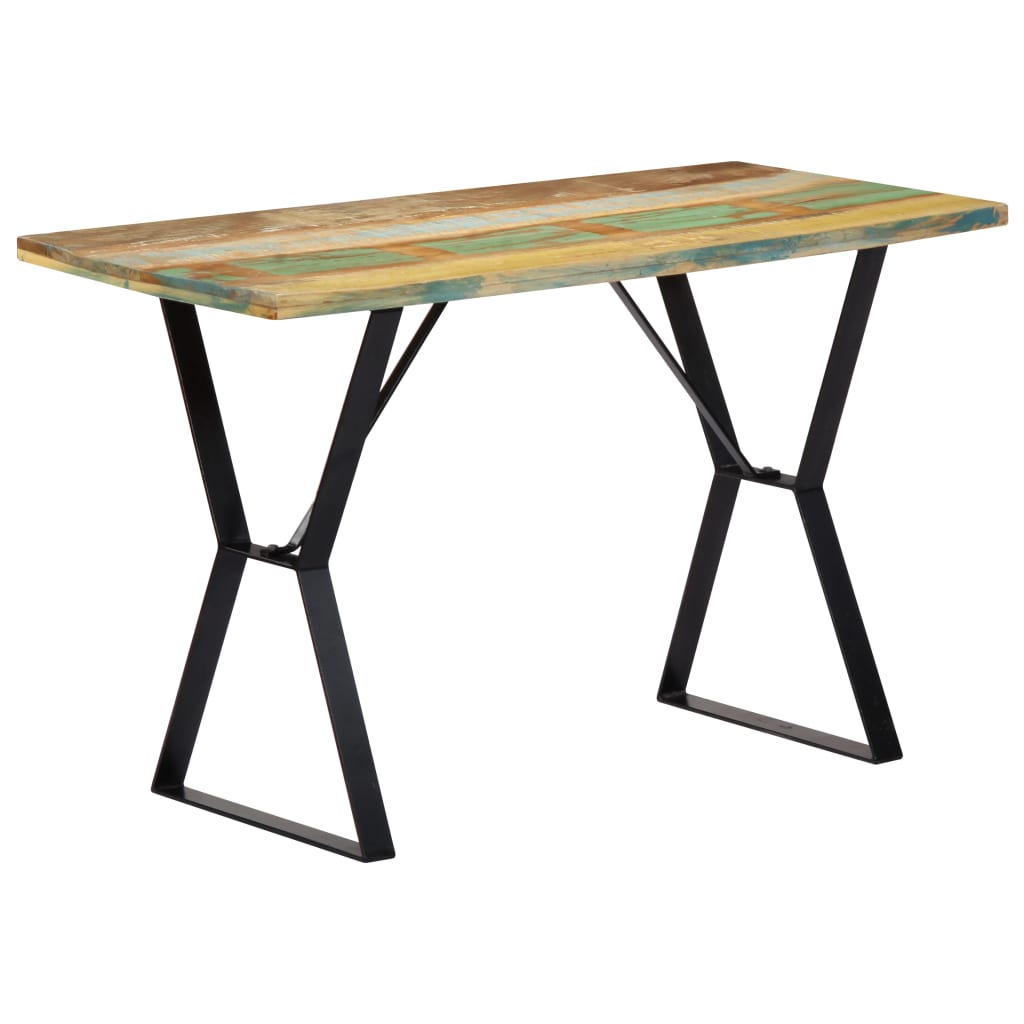 vidaXL Blagovaonski stol od masivnog obnovljenog drva 120 x 60 x 76 cm