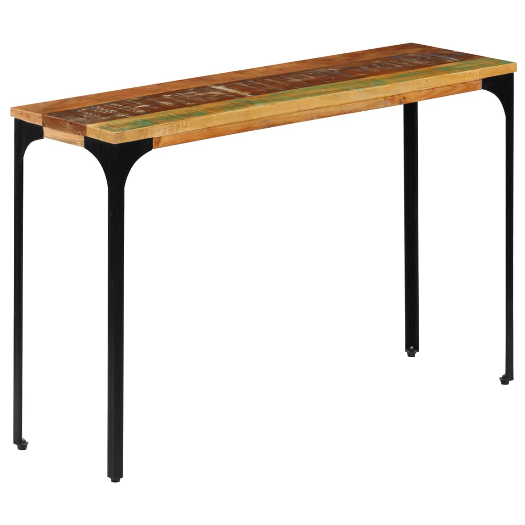 vidaXL Konzolni stol od masivnog obnovljenog drva 120 x 35 x 76 cm
