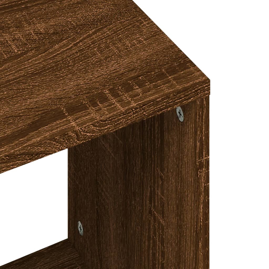 vidaXL Uklapajući stolići za kavu 2 kom boja hrasta konstruirano drvo