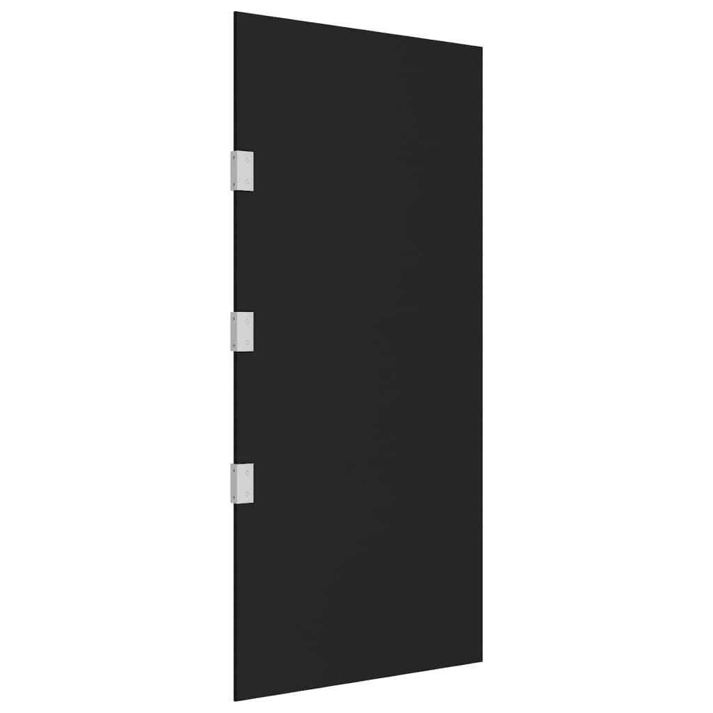 vidaXL Bočna ploča za nadstrešnicu vrata crna 50x100 cm kaljeno staklo