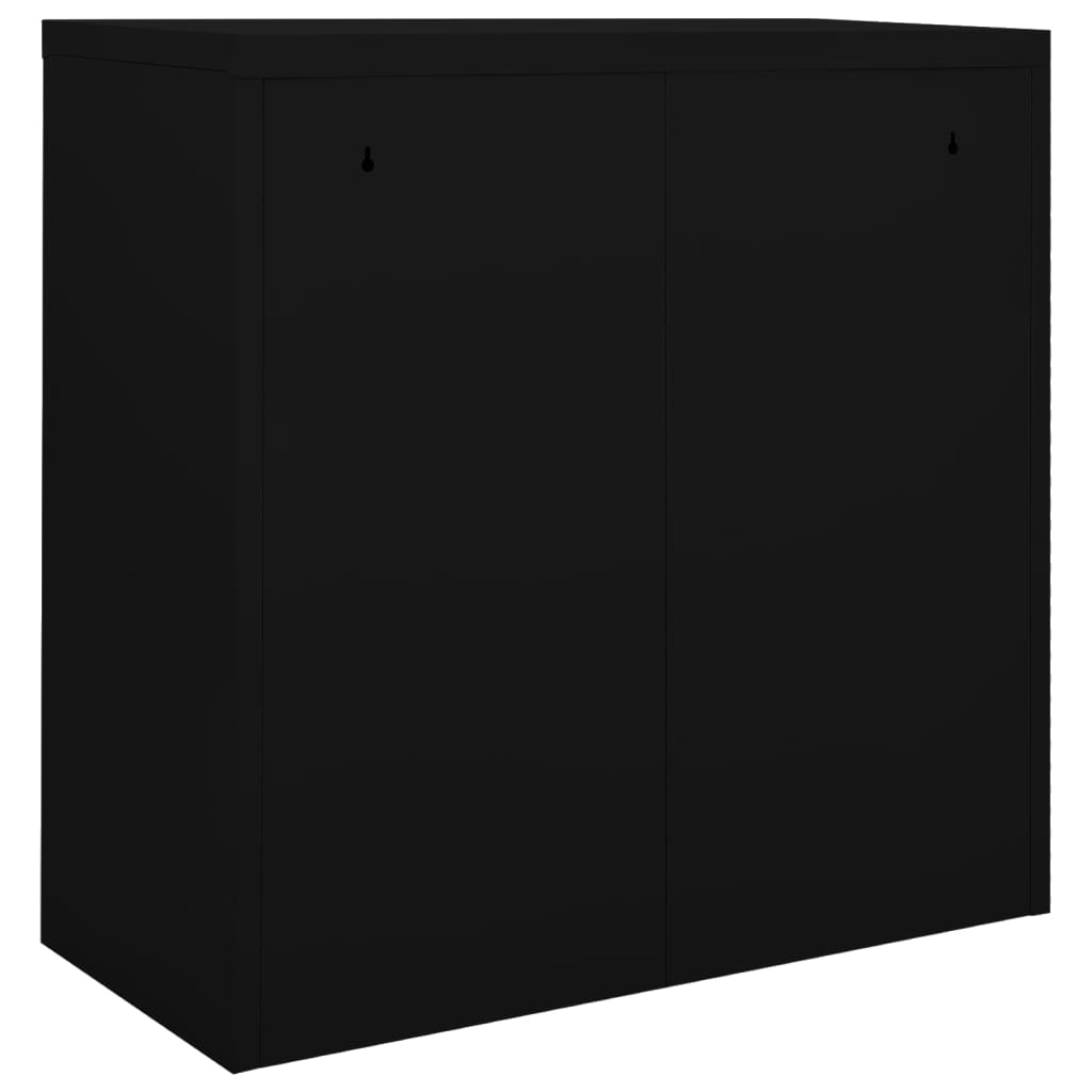 vidaXL Ormarić s kliznim vratima crni 90 x 40 x 90 cm čelični