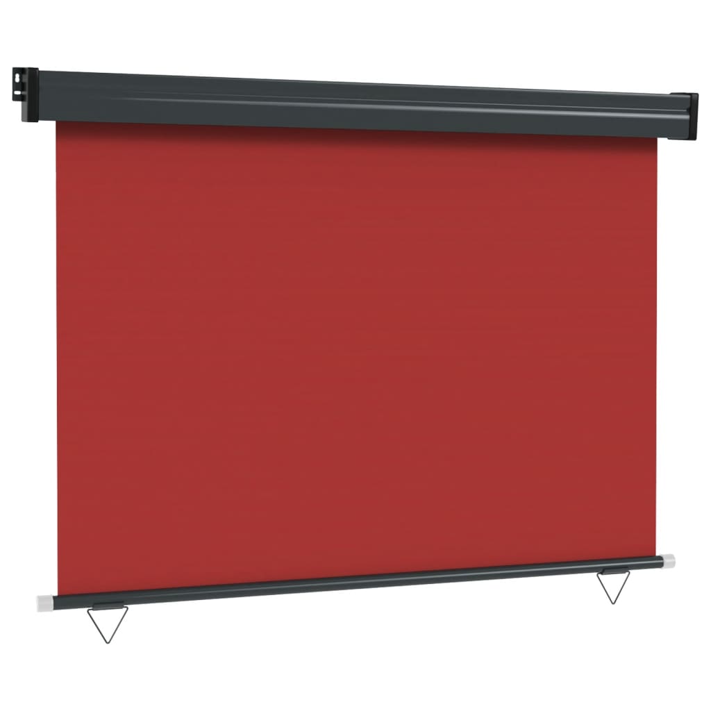 vidaXL Balkonska bočna tenda 122 x 250 cm crvena