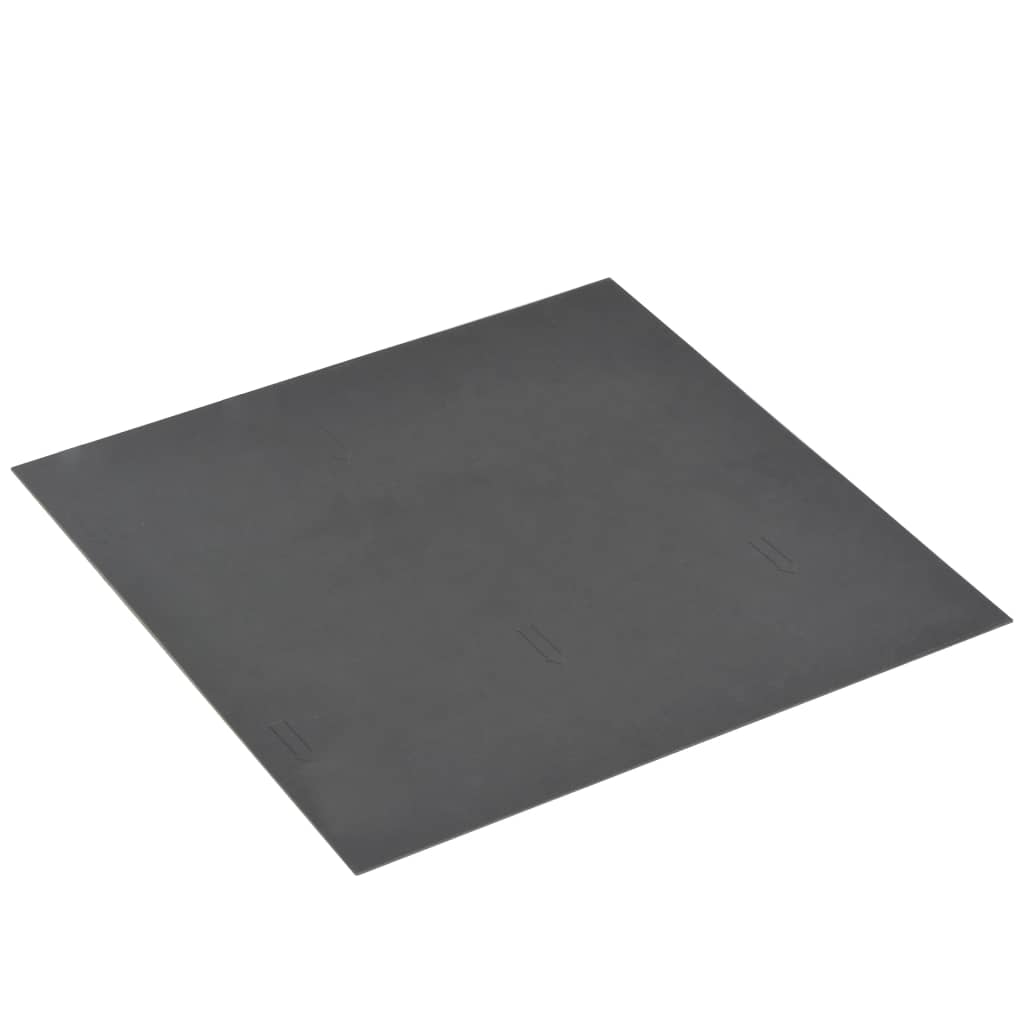 vidaXL Samoljepljive podne obloge 20 kom PVC 1,86 m² crne s uzorkom