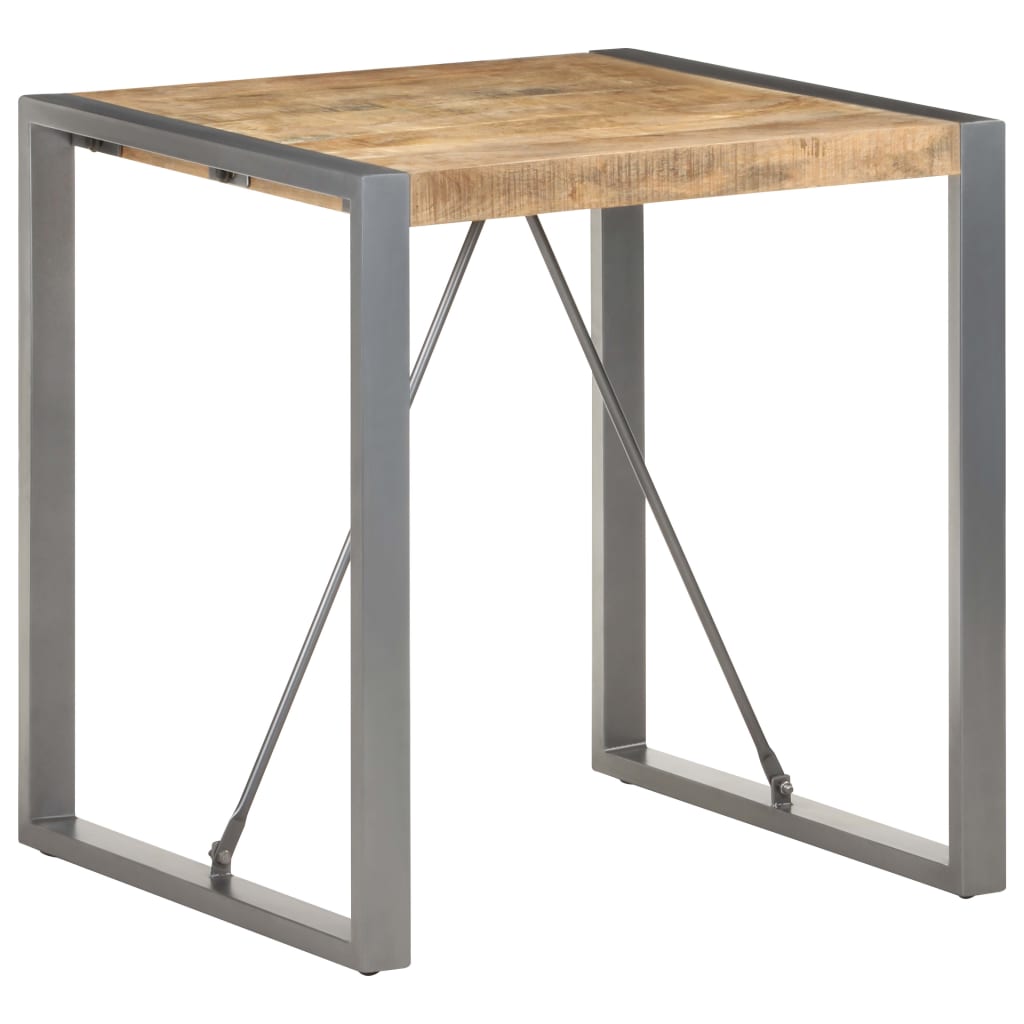 vidaXL Blagovaonski stol 70 x 70 x 75 cm od masivnog grubog drva manga