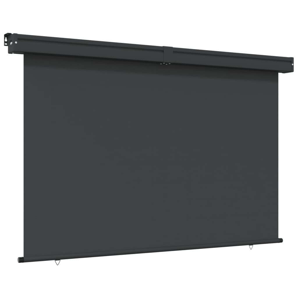 vidaXL Balkonska bočna tenda 165 x 250 cm crna