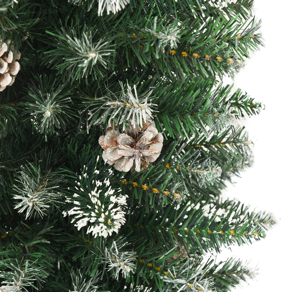 vidaXL Umjetno usko božićno drvce sa stalkom 240 cm PVC