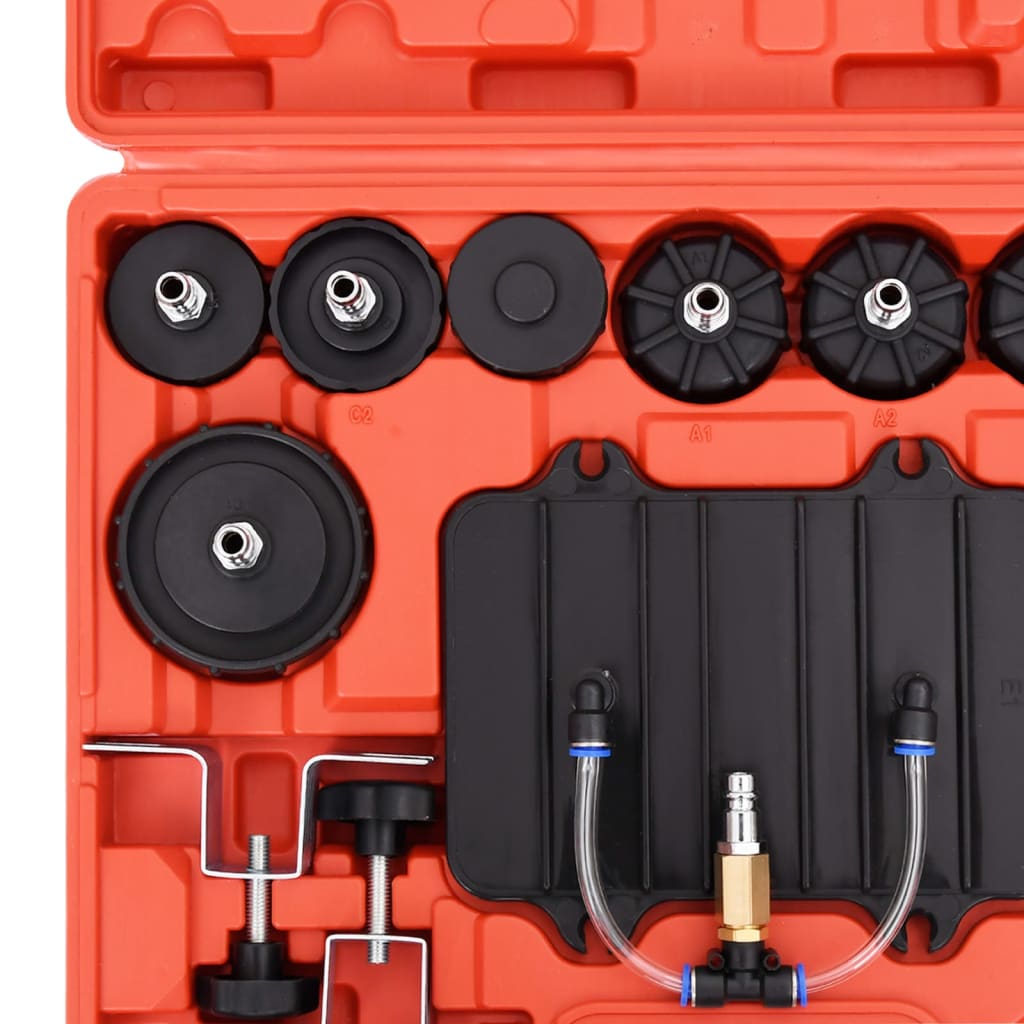 vidaXL 13-dijelni pneumatski set alata za odzračivanje tlačnih kočnica