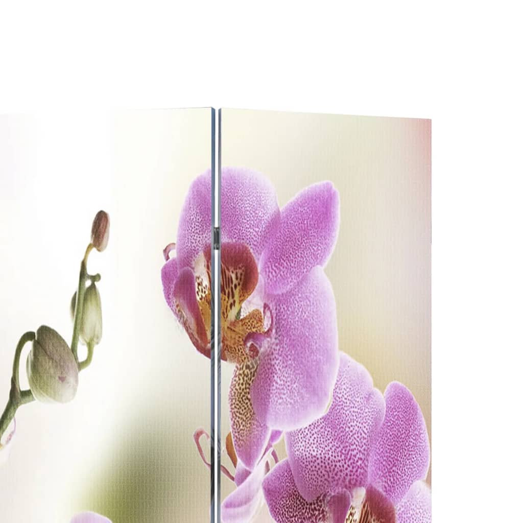 vidaXL Sklopiva sobna pregrada s uzorkom cvijeća 200 x 170 cm