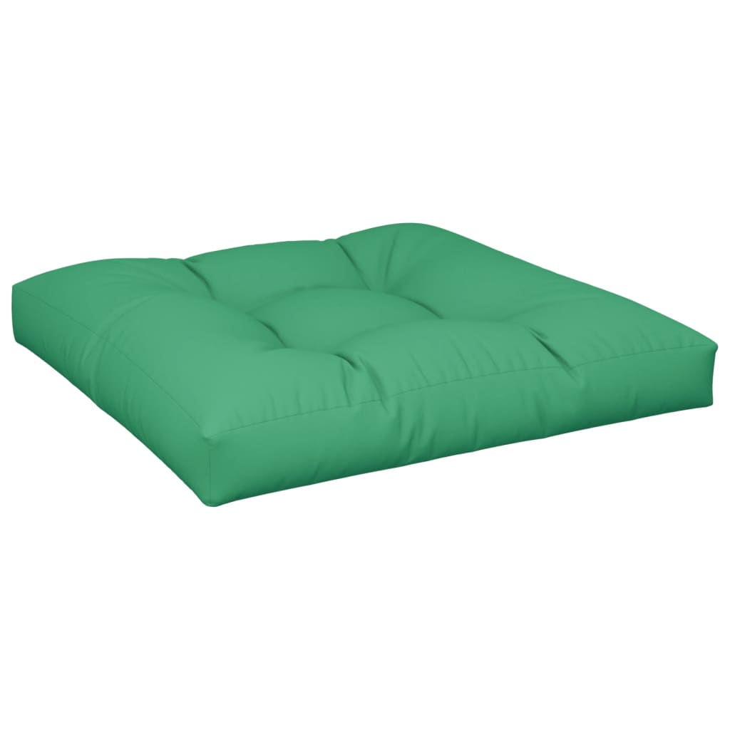 vidaXL Jastuk za palete zeleni 80 x 80 x 12 cm od tkanine