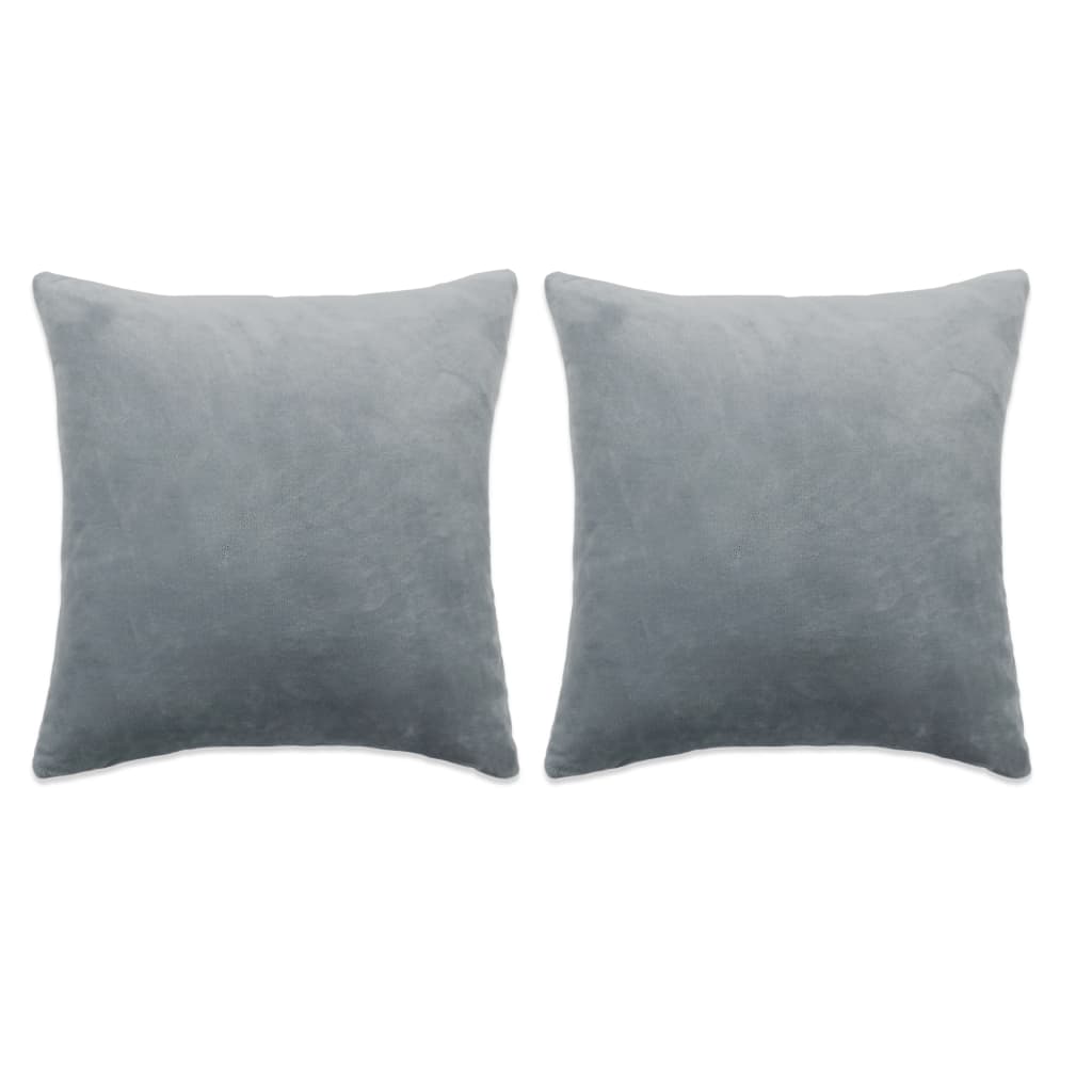 vidaXL Set jastuka od tkanine 2 kom 60 x 60 cm sivi
