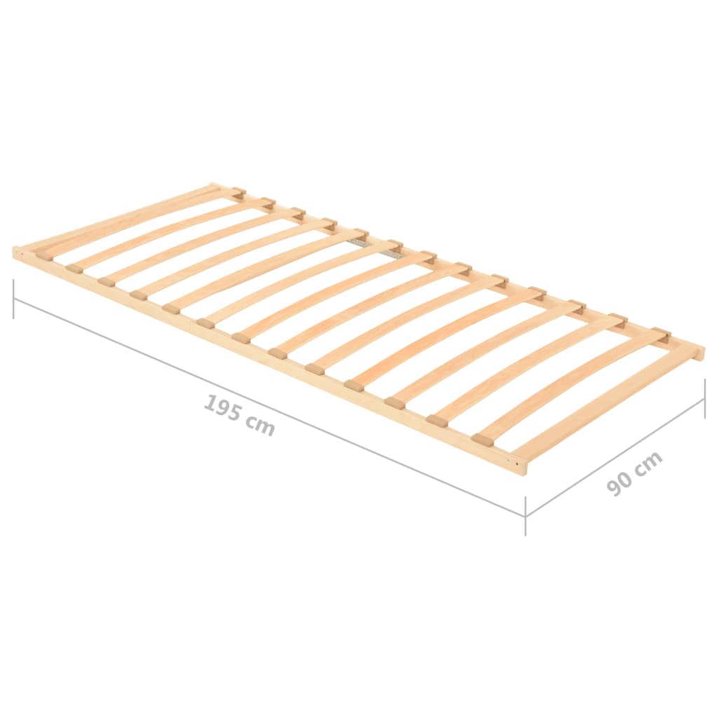 vidaXL Podnica za krevet s 13 letvica 90 x 200 cm