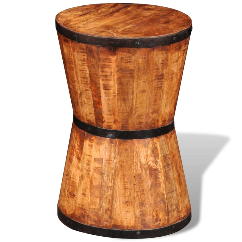 vidaXL Stolac od masivnog drva manga u obliku pješčanog sata