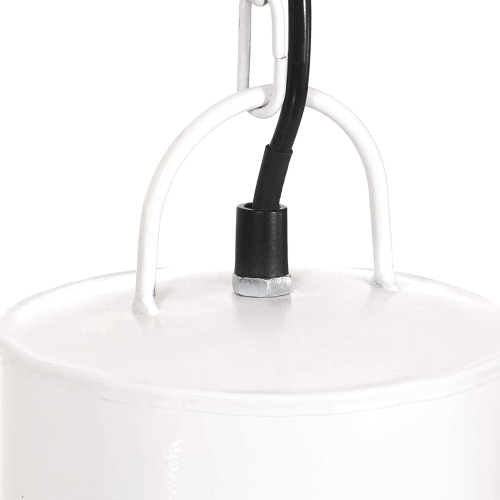 vidaXL Viseća svjetiljka 25 W bijela okrugla 48 cm E27