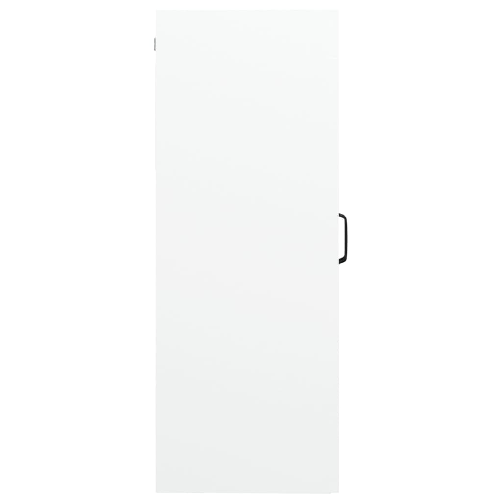 vidaXL Viseći zidni ormarić visoki sjaj bijeli 69,5 x 34 x 90 cm