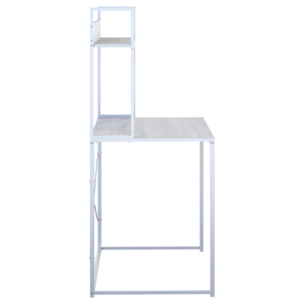 vidaXL Stol za računalo bijeli 110 x 60 x 138 cm od iverice